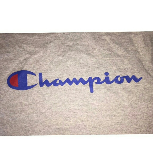 💕90s VINTAGE CROPPED CHAMPION TEE - GREY😍💕 - Picture 6 of 7